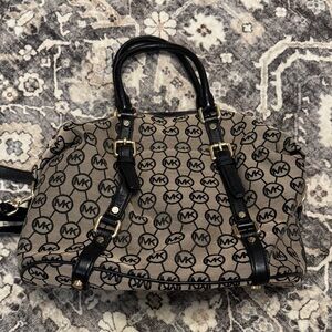 Michael Kors Tan and Black Satchel